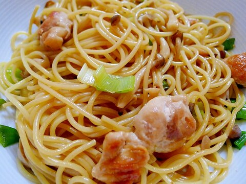 鶏肉の柚子こしょうパスタ